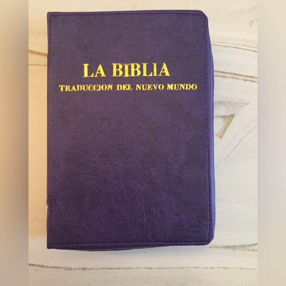 SPANISH NEW WORLD TRANSLATION BIBLE COVER, PURPLE, Jehovah’s Witness Supplies